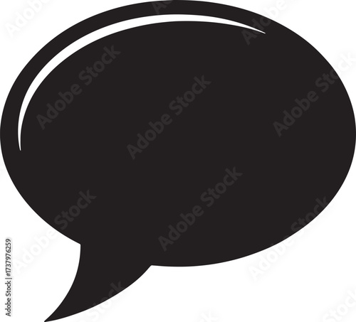 Speech Bubble Icon Communication Message Conversation Dialogue Graphic Element Flat Design