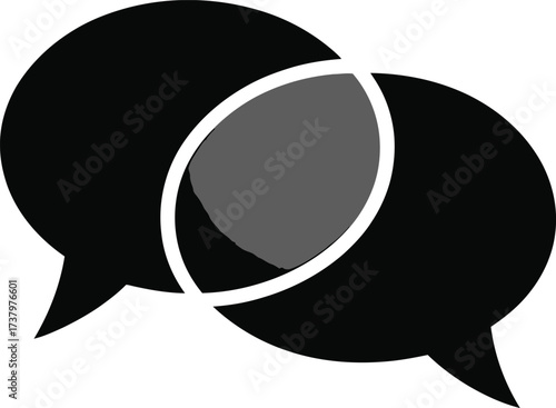 Speech Bubbles Conversation Dialog Communication Symbol Discussion Group Chat