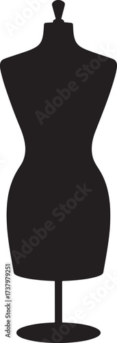 Mannequin Silhouette Dress Form Fashion Design Torso Clothing Stand Dummy
