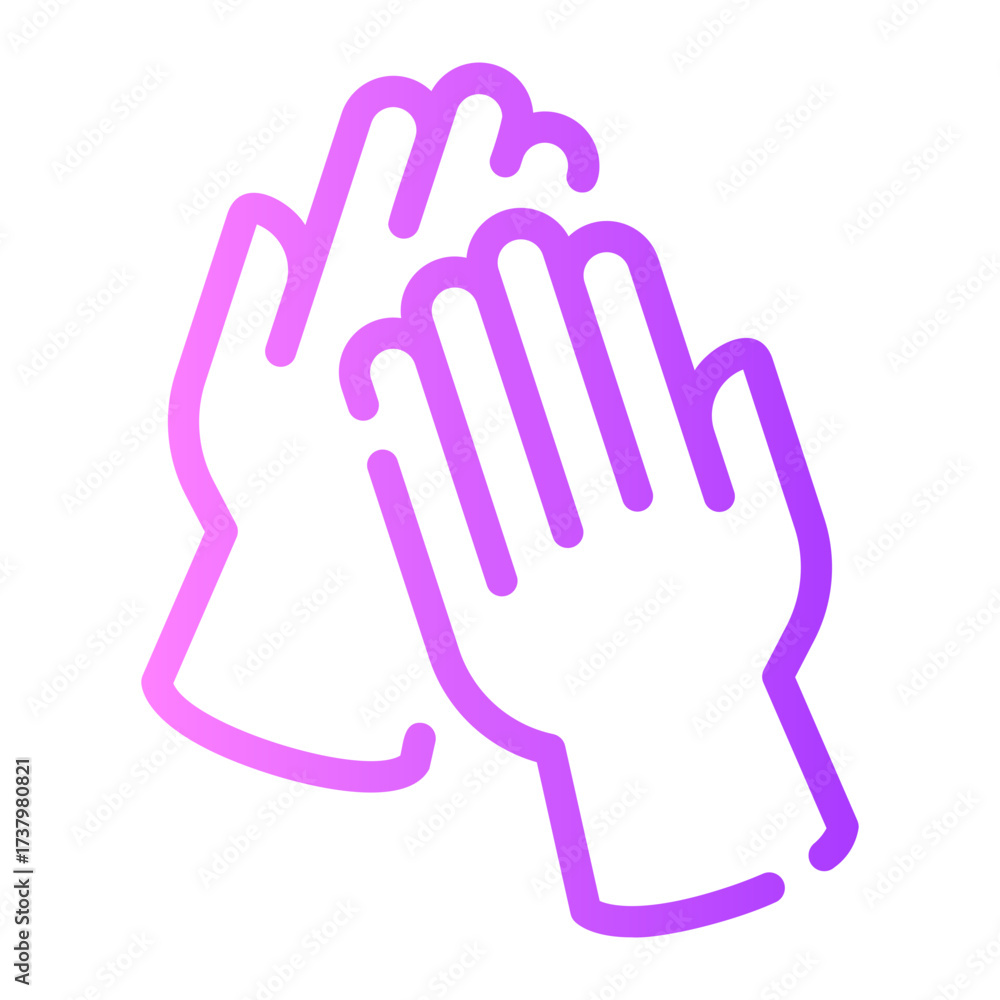 Obraz premium gloves gradient icon