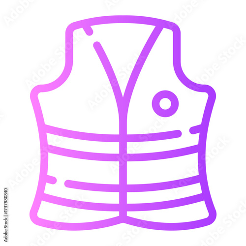 life jacket gradient icon