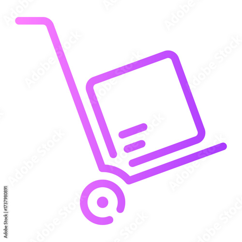 trolley gradient icon