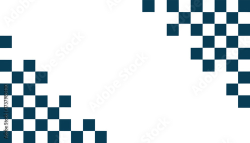 Сheckerboard frame background. Heckered pattern
