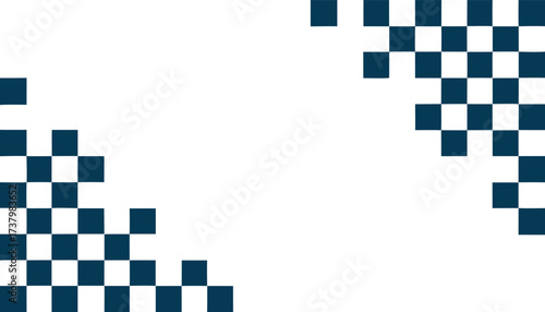 Сheckerboard frame background. Heckered pattern

