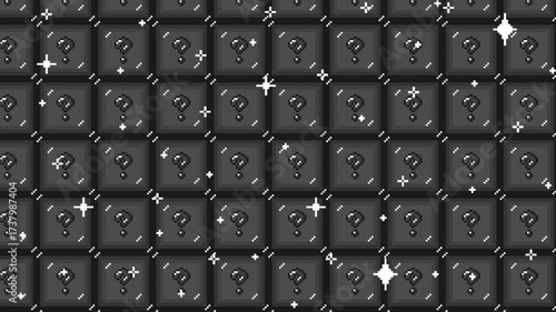 Pixel art tile question mark Looping animated background. 1080P (6)