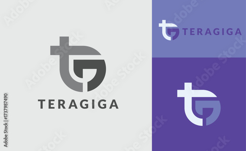 Modern TG Lettermark Logo Design for Technology Company.
