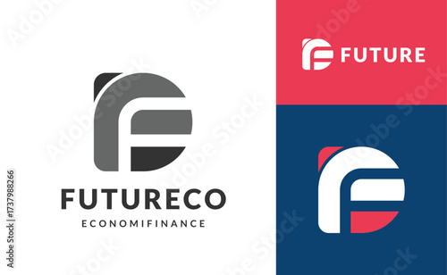 Modern F Letter Logo Design Concept for Business and Finance.