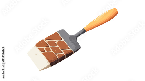 Creative Paint Scraper, Studio Environment, Illustration, Modern Aesthetic