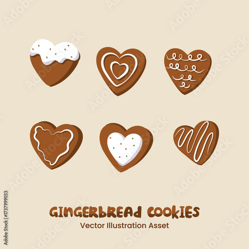 Gingerbread Cookies Vector Illustration