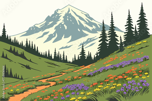 Mount Rainier Sunrise Lookout in Washington, deck with views of glacier-clad volcanic peak
