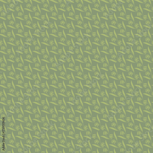Elegant seamless floral leaf pattern in soft green tones, perfect for wallpapers, fabric prints, digital backgrounds, wrapping paper, and modern decorative projects.
