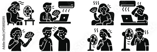 Heatwave relief strategies for people working and relaxing indoors during summer