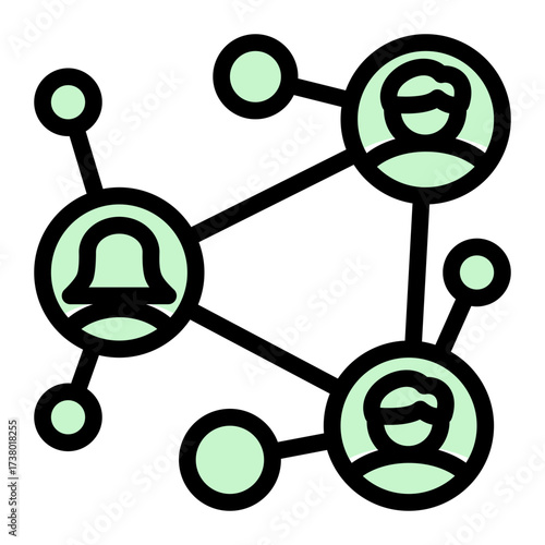 Teamwork icon representing collaboration, partnership, unity, cooperation, and synergy from the Corporate Icon Collection (Glyph Color Lineal Style)