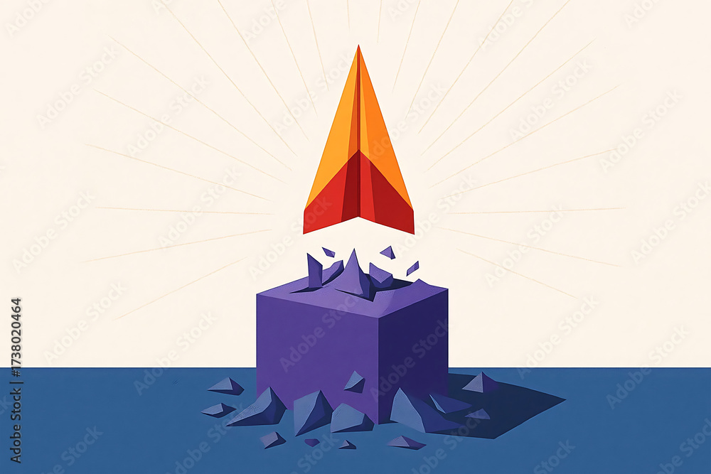 Obraz premium Breaking Through Limits