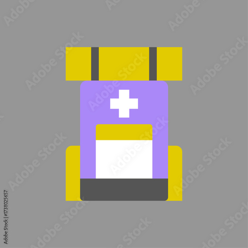 Hiking Backpack with Medical Cross Symbol for Outdoor Adventures and Emergency Preparedness