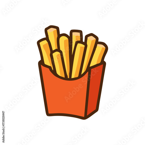 french fries with ketchup