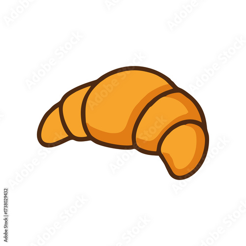 a simple croissant