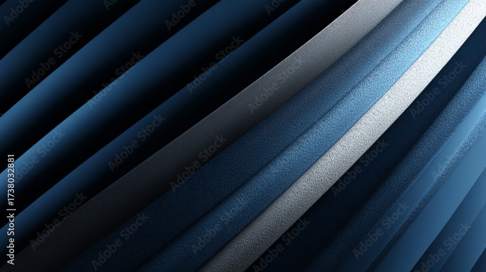Obraz premium Textured Blue and Gray Diagonal Stripes Abstract Geometric Backdrop with Subtle Metallic Sheen for Modern Digital Design Projects