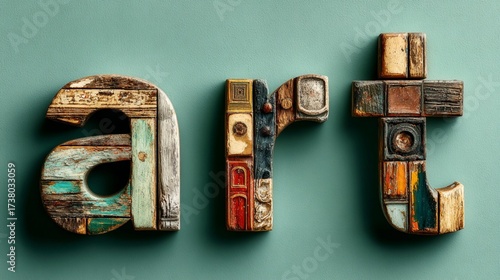 Vintage Handcrafted Wooden 