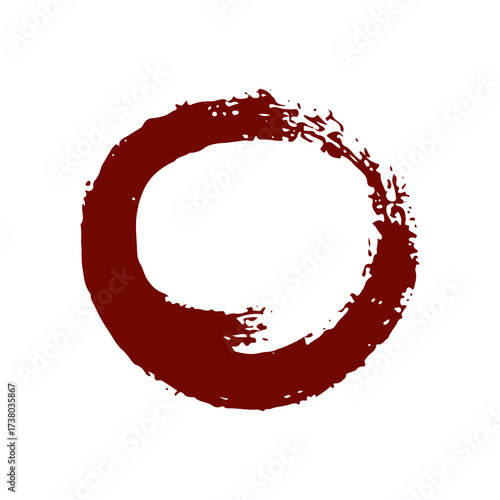Japanese Zen Circle Symbol A Stroke of Artistic Expression and Philosophical Insight