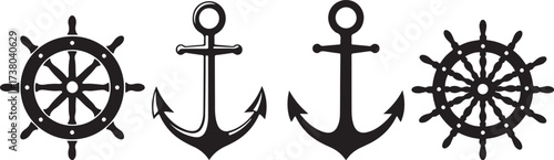 anchor silhouette vector, nautical symbol clipart, sailing equipment art, marine anchor svg, navy sea design, black anchor artwork, ship anchor graphic, boat nautical icon, ocean travel illustration, 