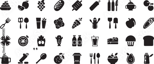 vegetable silhouette vector, healthy food clipart, herbs and plants art, organic farm design, black vegetable svg, agricultural food graphic, nutrition veggie artwork, natural food illustration, eco f