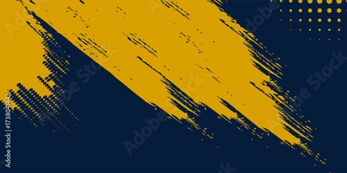 Top disign black and yellow abstract dirty grunge background trendy