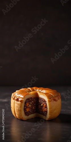 Delicious traditional Mid autumn dessert arrangement moon cake