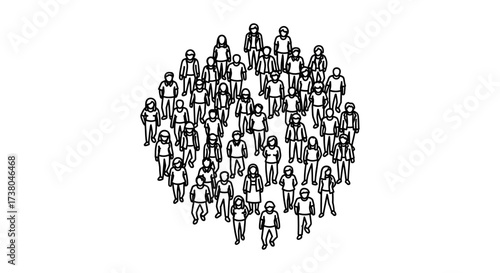 crowd of people diverse group attending an event gathering together standing shoulder to shoulder promoting community and social connection