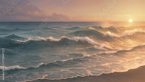 Neutral sun backdrop artcommic module water river liquid