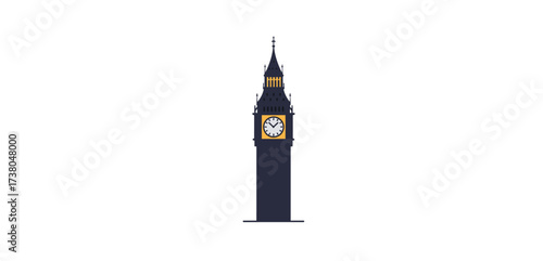 big ben illustration iconic london landmark against a white background representing british culture perfect for travel blogs and historical websites