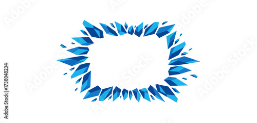 geometric frame bursting with modern design ideal for presentations posters invitations or digital backgrounds showcasing creativity and style