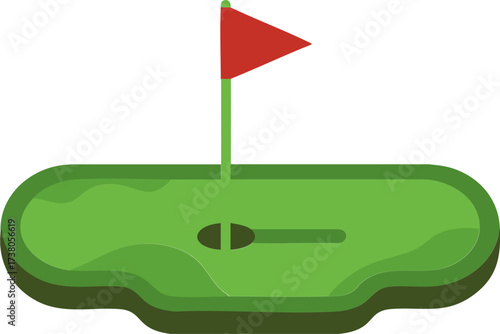 Golf Course Green Icon