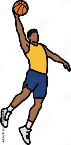 Basketball Player Dunking