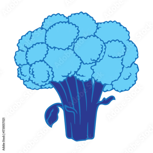 Stylized Blue Vegetable
