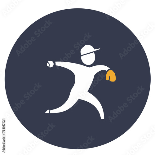 Pitcher Silhouette Icon