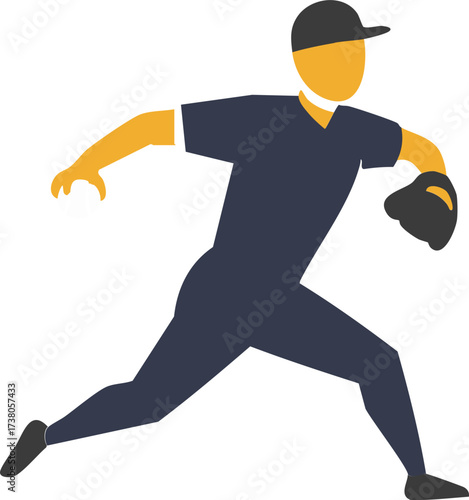 Baseball Pitcher Icon