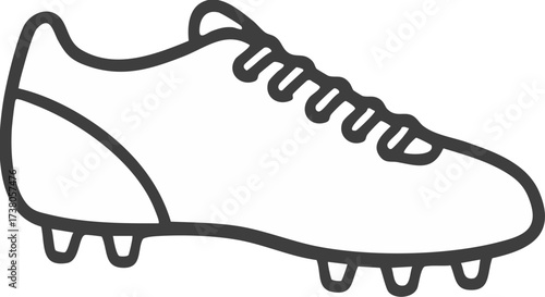 Soccer Cleat Line Icon
