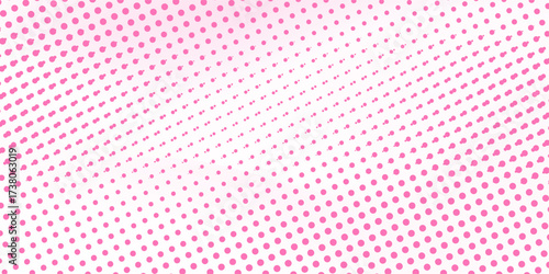 white polka dots pattern over hot pink useful as a background good effect