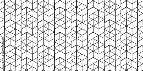 White hexagon cubic modeling cubes Illustration decoration seamless white material pattern square design.	