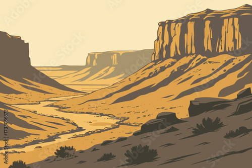 Owyhee Desert in Oregon, remote canyonlands with arid cliffs and rocky valleys