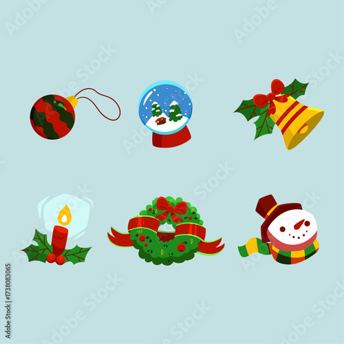 Christmas Icons Festive Decorations and Symbols for Holiday Celebrations
