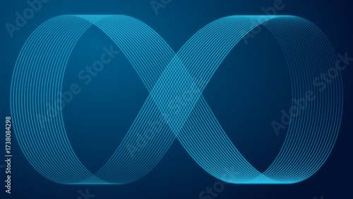 Modern abstract blue background with lines. Geometric stripe line art design for poster, brochure, cover, website, header, web banner, presentation