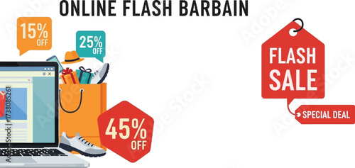 Online flash sale special deal bargain discount offer promotion shop