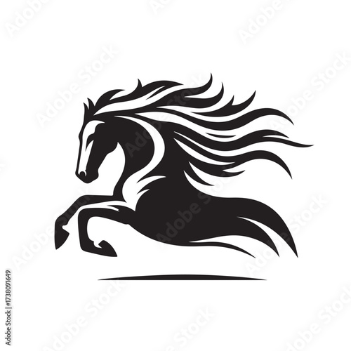 Wallpaper Mural Horse Silhouette Logo Design Torontodigital.ca