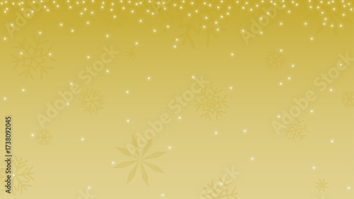 snowfall with glow and snowflake on golden background. christmas festive. vector file