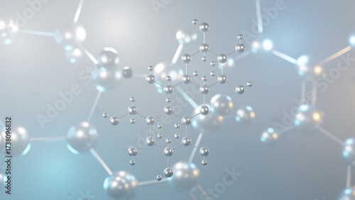 Fototapeta Naklejka Na Ścianę i Meble -  maltose molecular structure, 3d model molecule, disaccharide structural chemical formula view from a microscope