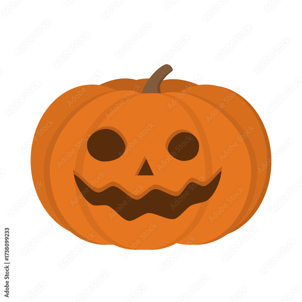 Fototapeta premium Halloween Emoticon Pumpkin