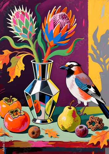 birds with fruits
