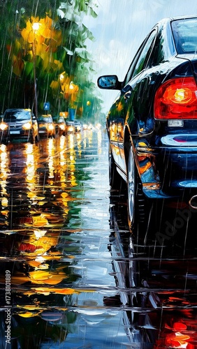 cars on the road